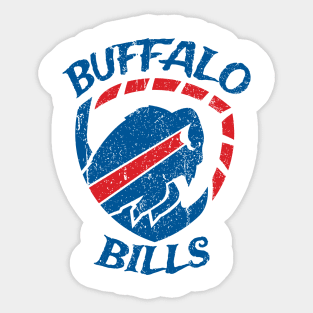 Buffalo Emblem Retro Sticker